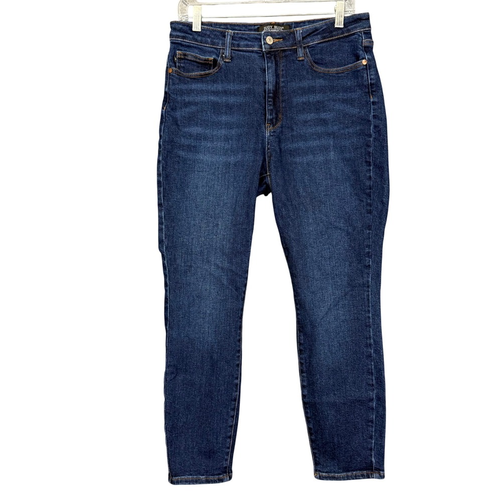 Judy‎ Blue Jeans Womens 30 Blue Dark Wash Relaxed Fit JB88318 DK Denim 32x26